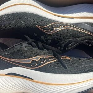 Saucony Women's Black and Gold Running Shoes
